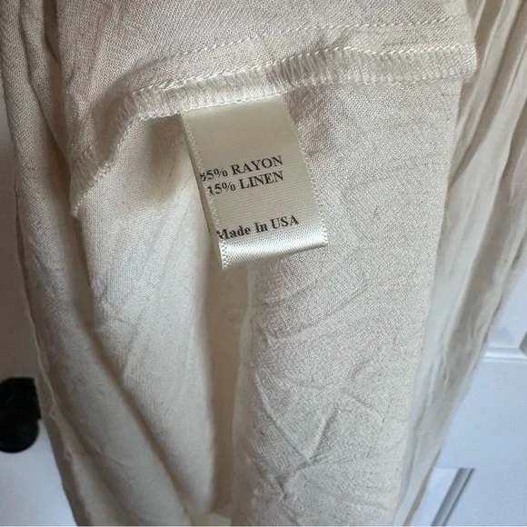 NWOT Christy Dawn scarlet dress in eggshell, petite medium - Picture 7 of 7